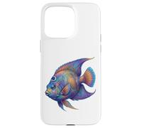 Colorful Queen Angelfish Ocean Animal Abstract Art Marine Case for iPhone 15 Pro Max
