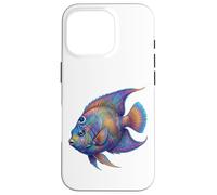 Colorful Queen Angelfish Ocean Animal Abstract Art Marine Case for iPhone 16 Pro