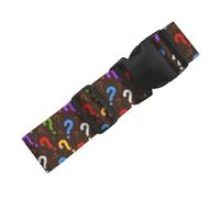 Colorful Question Mark, Adjustable Luggage Straps for Suitcases Packing Belts Travel Accessories