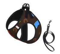Colorful Question Mark,Pet Harness,Adjustable Reflective Dog Harness,Pet Leash Vest,M