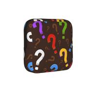 Colorful Question Mark, Sanitary Pad Storage Bag, Pad Holder Bag with Zipper, Change Purse