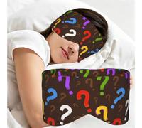 Colorful Question Mark, Sleep Mask for Home Travel, Full Eye Covers Light Blocking Eye Mask Sleep Eye and Ear Muffs