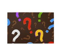 Colorful Question Mark1000 Piece Jigsaw Puzzles for Adults, Wooden Jigsaw Puzzle