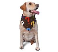 Colorful Question MarkDog Bandanas Cat Puppy Scarfs Washable Pet Handkerchief