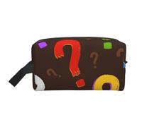 Colorful Question MarkLarge Capacity Cosmetic Organizer，Travel Makeup Bag for Women