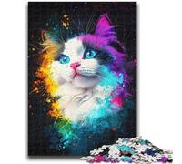 Colorful Ragdoll Cat Puzzles for Adults Teens 1000pc Puzzle, Challenging Game And Family Play Birthday Present, Gifts, Wall Art 50x75cm