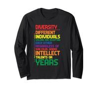 Colorful Rainbow Diversity Definition Long Sleeve T-Shirt