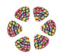 colorful Rainbow Hearts print Guitar Picks, 12PCS Premium Celluloid Guitar Pick Medium for Acoustic Guitar, Electric Guitar, Bass