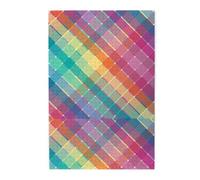 Colorful Rainbow Multicolor Plaid Stripes, Jigsaw Puzzles 1000 Pieces, Wooden Jigsaw Family Game Wall Decor for Adults Teens