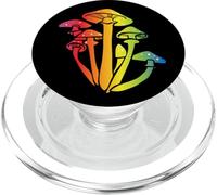 Colorful Rainbow Mushrooms Psychedelic Mycology Nature Vibe PopSockets PopGrip for MagSafe