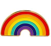Colorful rainbow pride pins Professional design