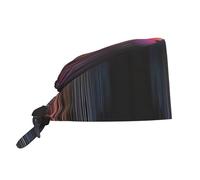 Colorful Rainbow rain Breathable Work hat with Sweatband and Adjustable Back tie, Suitable for Men and Women