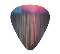 Colorful Rainbow Rain Guitar Plectrums Classical Triangle Bass Acoustic And Electric Guitar Plectrums For Guitarists 12 Pieces