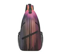 Colorful rainbow rain Pattern Crossbody Bag - Lightweight Casual Travel Shoulder Bag