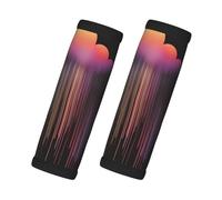 Colorful rainbow rain Prints Luggage Handle Cover Travel Accessories Soft and Comfortable For Backpacks and Luggage Bags