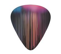 Colorful Rainbow Rainguitar Plectrums 12 Piece Set, 3 Thicknesses Plectrums With Case For Bass Guitar, &Electric Guitar And More.