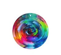 Colorful Rainbow Spiral Printing Fashion Car Air Freshener Cards 10 Pcs Car Scented Hanging Sheets