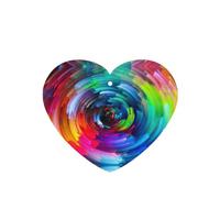 Colorful Rainbow Spiral Printing Fashion Car Air Freshener Cards 10 Pcs Car Scented Hanging Sheets