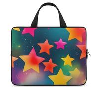 Colorful Rainbow Stars Laptop Bag Durable Laptop Sleeve Water-Resistant Notebook Bag for Computer Or Tablet