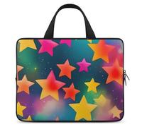Colorful Rainbow Stars Laptop Bag Durable Laptop Sleeve Water-Resistant Notebook Bag for Computer Or Tablet