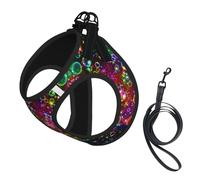 Colorful Rainbow Stars Printing Puppy Summer Vest Harness With Reflective,Dog Accessories For Small Medium Large Dogs And Cats
