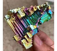 Colorful Rainbow Titanium Bismuth Quartz Crystal Gem Home Office Degaussing Decoration (Size : 210-250g)