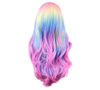 Colorful Rainbow Wig European & American Cosplay Wig in the Fringe Simulation Scalp Ghost Festival Wig