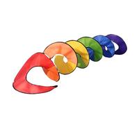 Colorful Rainbow Winds Twisters Curlie Spinner Ornaments for Home Garden Parties & Event Eye Catching Outdoor Decoration Yard Art