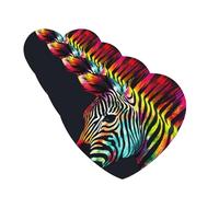Colorful Rainbow Zebra Car Air Fresheners Cards 4 Pcs Hanging Fragrance Scented Cards Long-Lasting Car Aromatherapy Tablets for Wardrobe Bathroom Car Interior Mirror Pendant Gifts
