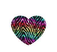 Colorful Rainbow Zebra Printing 10 Pcs Car Air Freshener Fragrant Sheets,Car Hanging Accessories With Strings For Decor