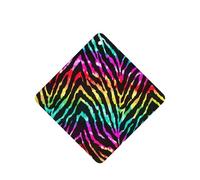 Colorful Rainbow Zebra Printing 10 Pcs Car Air Freshener Fragrant Sheets,Car Hanging Accessories With Strings For Decor