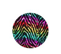 Colorful Rainbow Zebra Printing 10 Pcs Car Air Freshener Fragrant Sheets,Car Hanging Accessories With Strings For Decor