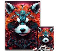 Colorful Red Panda JigsawPuzzle 1000 Pieces for Adults Wooden Jigsaw Puzzles Fun at Home Activities, Birthday Present, Travel Gifts 50x75CM/19.68x29.52inch