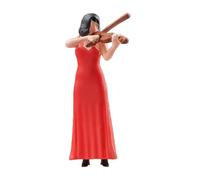 Colorful Resin Miniature Musicians Playing Violins Perfect for Creative Scene Arrangement and Educational Use Collectible Resin