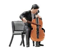 Colorful Resin Miniature Musicians Playing Violins Perfect for Creative Scene Arrangement and Educational Use Band Series