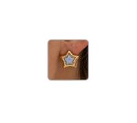 Colorful Resin Star Earrings Studs Gold Frame Statement Earrings for Women Cute Large 3D Puffy Star Accessories Big Gold Multicolor Pink Blue Green Orange White Acrylic Earrings Candy Color Y2K