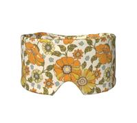 Colorful Retro 70S Flower, Full Eye Covers Light Blocking Eye Mask Sleep Eye and Ear Muffs