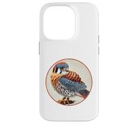 Colorful Retro American Kestrel Bird Design Case for iPhone 14 Pro