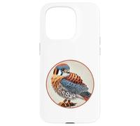 Colorful Retro American Kestrel Bird Design Case for iPhone 15 Pro