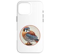 Colorful Retro American Kestrel Bird Design Case for iPhone 16 Pro Max