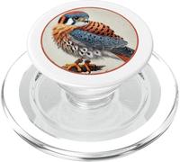 Colorful Retro American Kestrel Bird Design PopSockets PopGrip for MagSafe