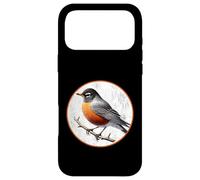 Colorful Retro American Robin Bird Design Case for iPhone 17 Pro Max