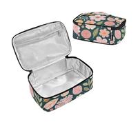 Colorful Retro Flowers Designed Boys Lunch Bag Thermal Lunch Box Simple Modern Lunch Box with Handle lonchera de Mujer para el Trabajo