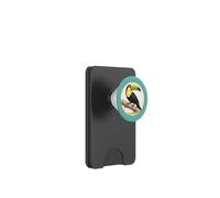 Colorful Retro Keel-billed Toucan Bird Design PopSockets PopWallet for MagSafe