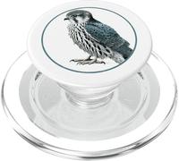 Colorful Retro Merlin Bird Design PopSockets PopGrip for MagSafe