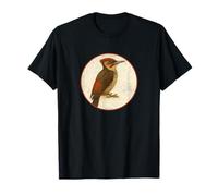 Colorful Retro Okinawa Woodpecker Bird Design T-Shirt