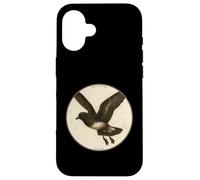 Colorful Retro Wilson’s Storm-Petrel Bird Design Case for iPhone 16