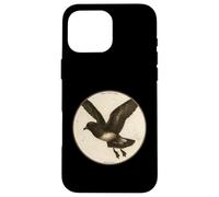 Colorful Retro Wilson’s Storm-Petrel Bird Design Case for iPhone 16 Pro Max
