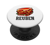 Colorful Reuben Sandwich Illustration Graphic PopSockets Adhesive PopGrip