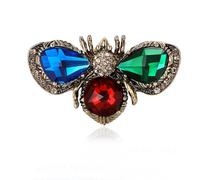 Colorful Rhinestone Bee Brooch Pin For Women Men Fashion Cute Cubic Zirconia Animal Brooches Crystal Insect Honeybee Bumblebee Lapel Pins Dress Accessories Vintage Jewelry Gift Christmas Birthday, 1